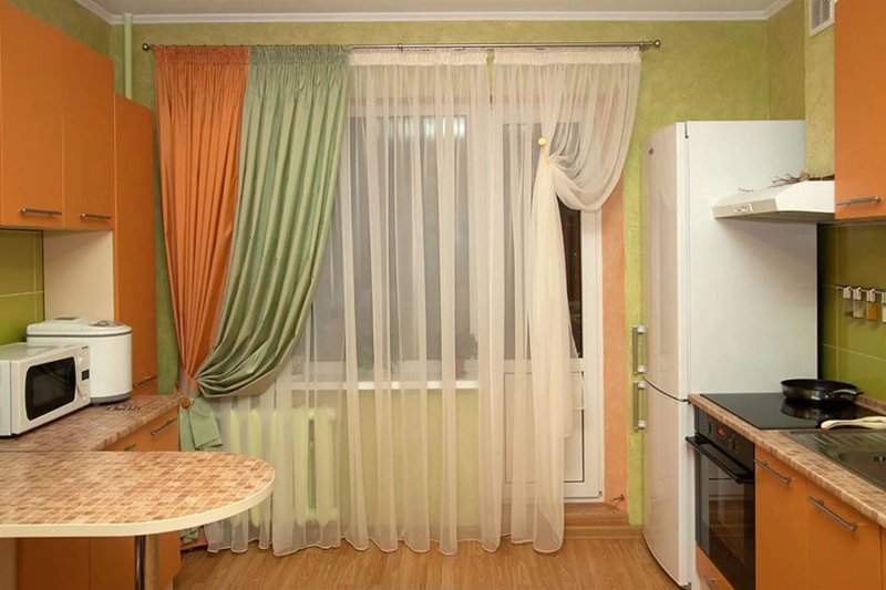Шторы для кухни в современном стиле