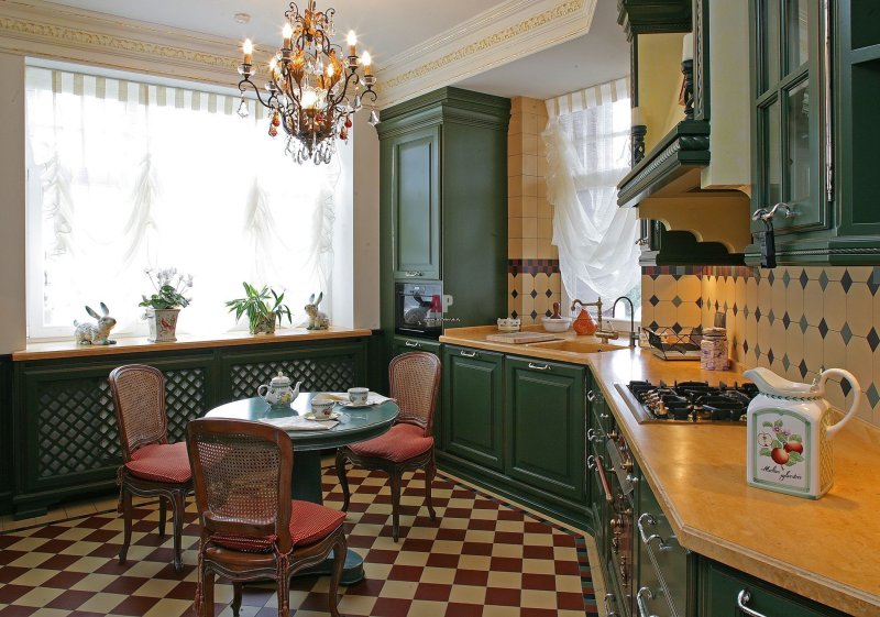 Интерьер кухни в английском стиле