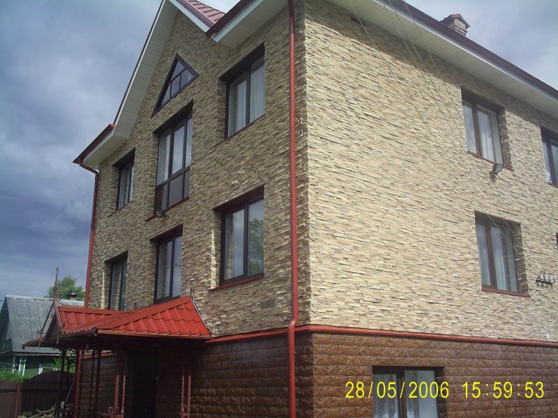 Фасадная панель docke stein янтарный