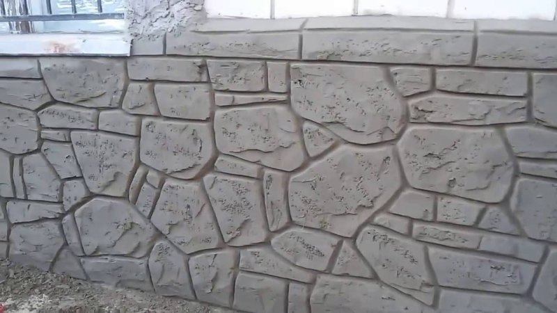Имитация природного камня из штукатурки