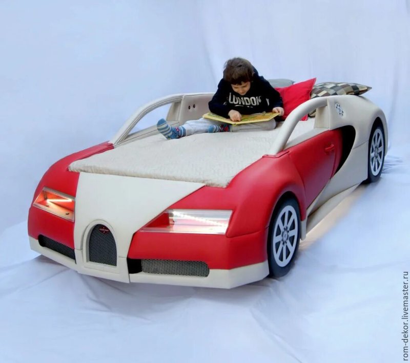 Детская кровать-автомобиль bugatti veyron