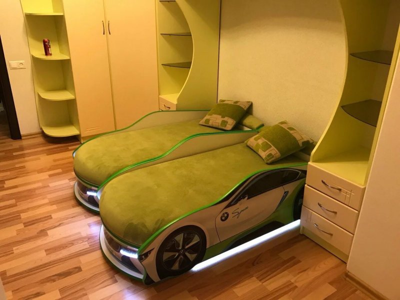 Кровать автомобиль для мальчика