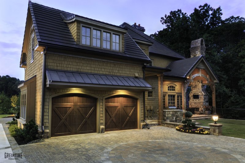 Wood garage doors
