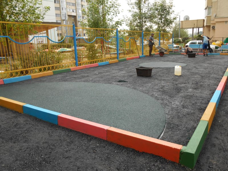 Покрытие детских площадок