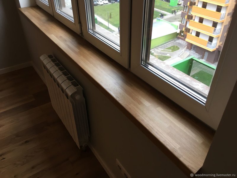 Подоконник дуб цельноламельный