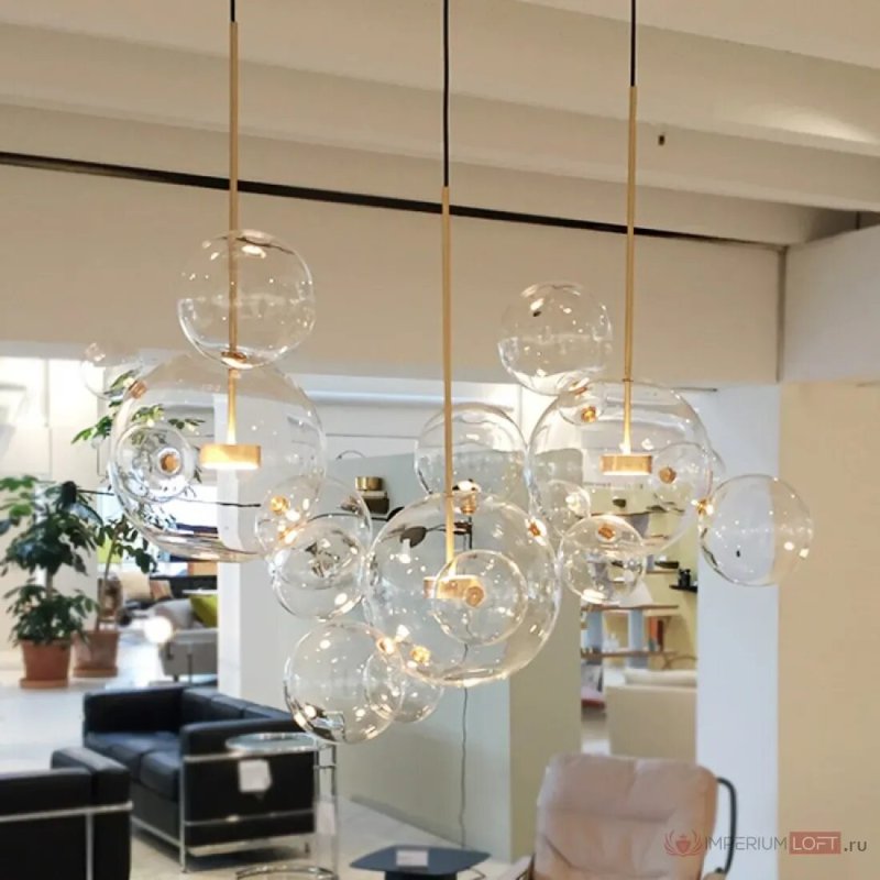 Люстра glass bubble chandelier