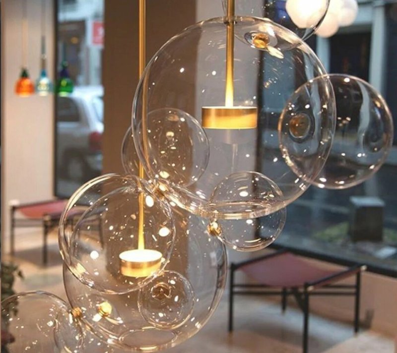 Люстра glass bubble chandelier