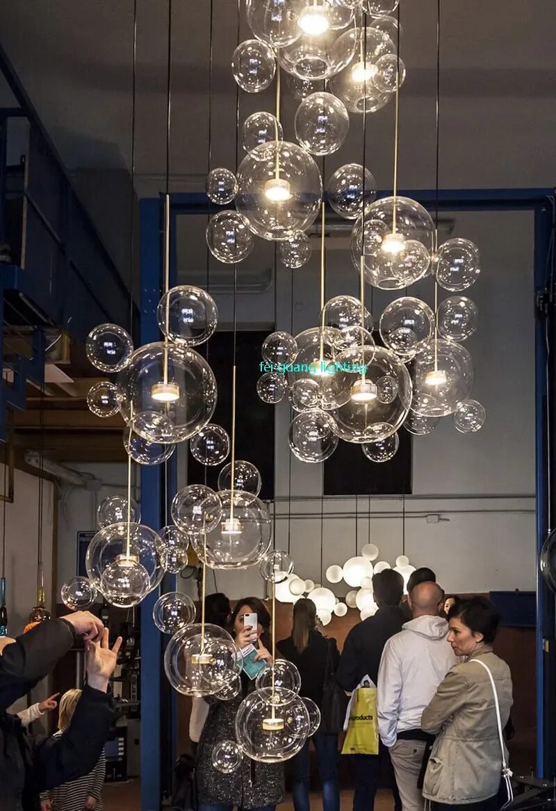 Люстра glass bubble chandelier