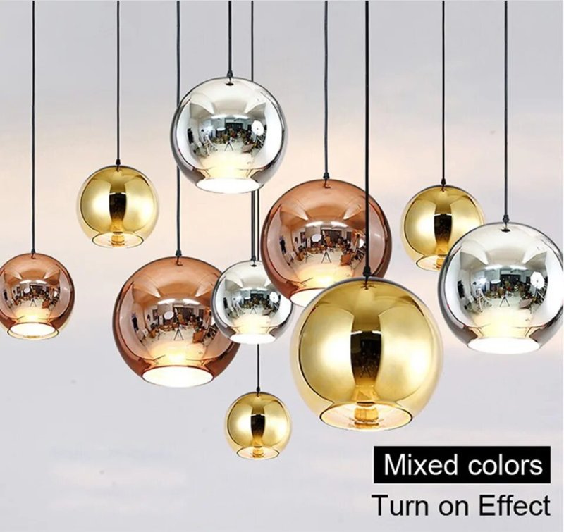Подвесной светильник mirror ball золото
