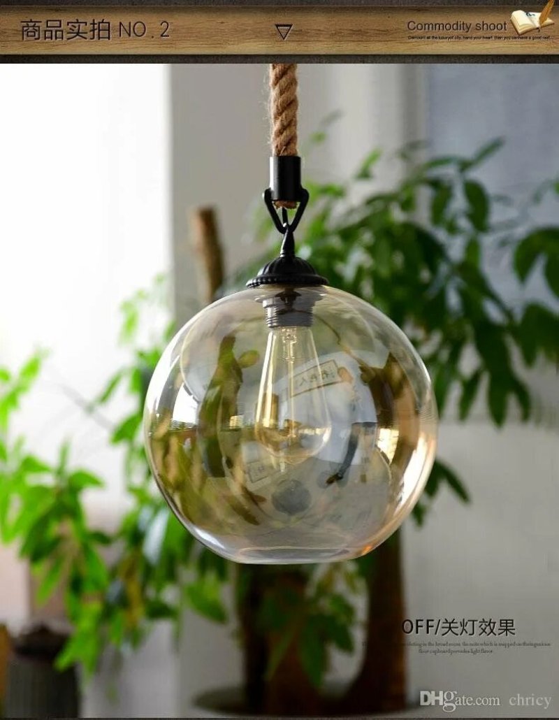 Светильник loft rope sphere pendant