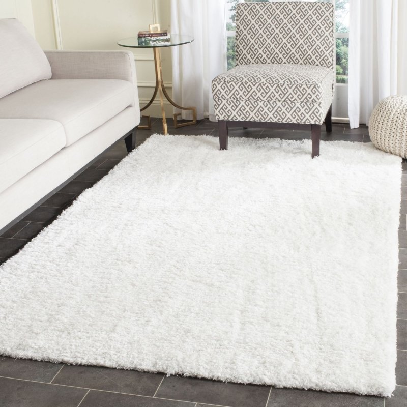 Ковёр luxury shaggy white