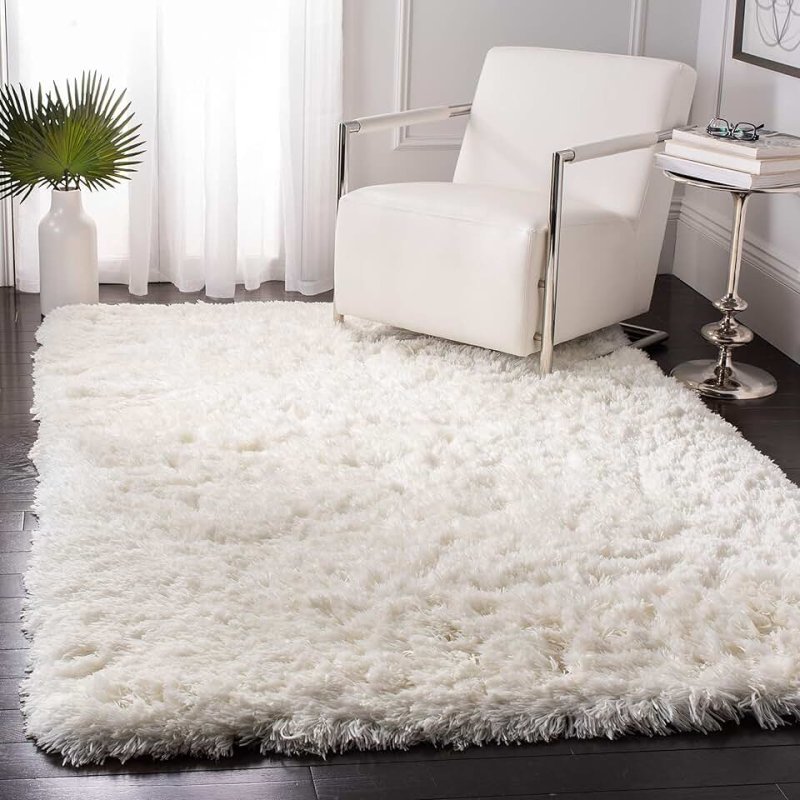Ковёр luxury shaggy white