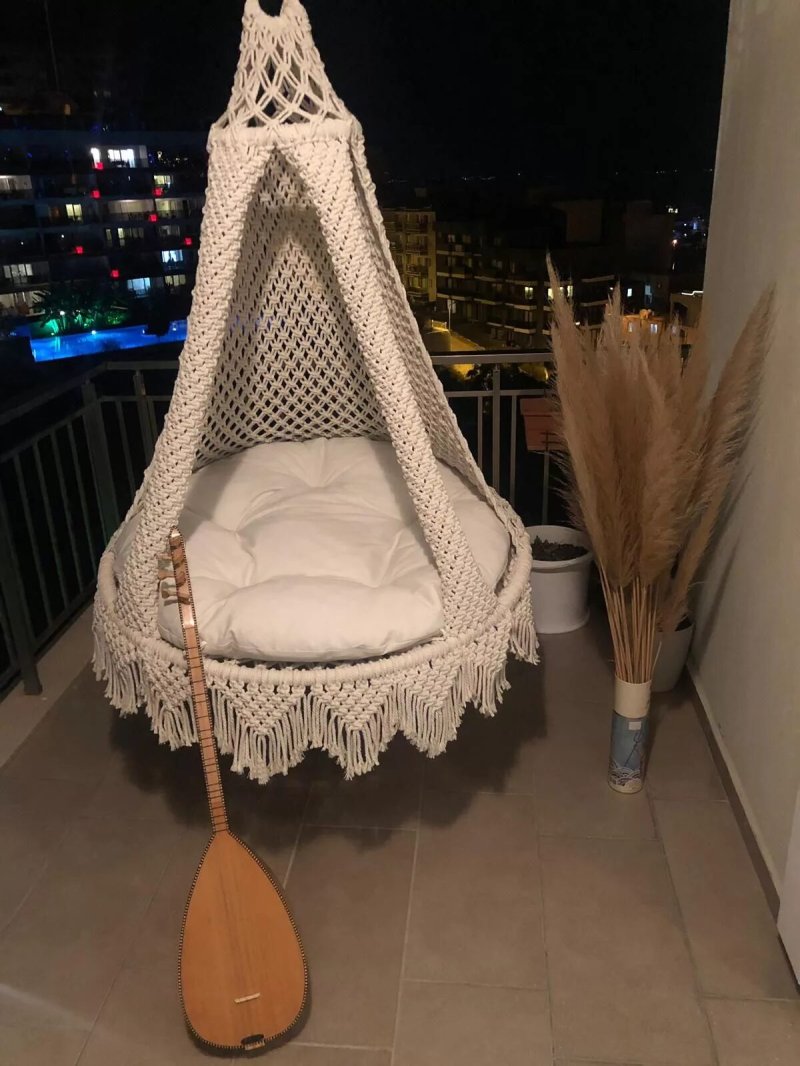 Мк кресло гамак макраме