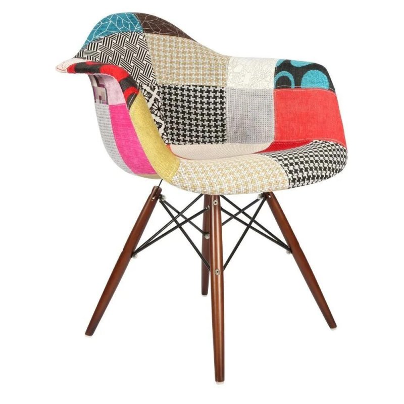 Кресло eames dsw пэчворк