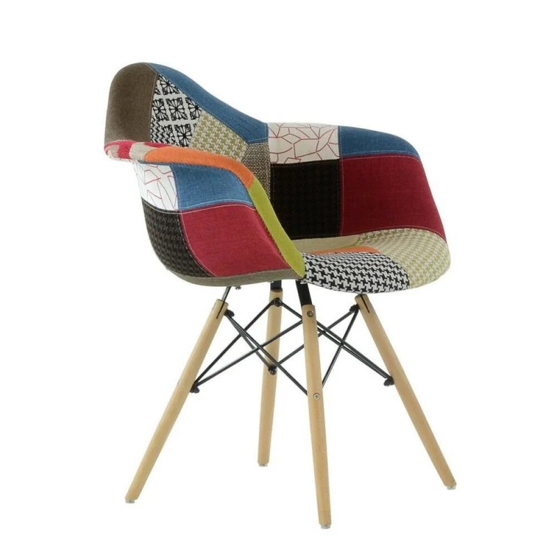 Кресло barneo n14 patchwork трехцветный