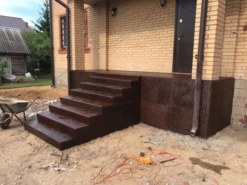 Монолит ступени для крыльца