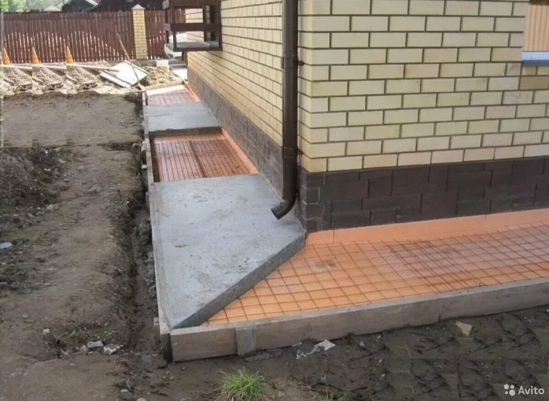 Обустройство отмостки вокруг дома