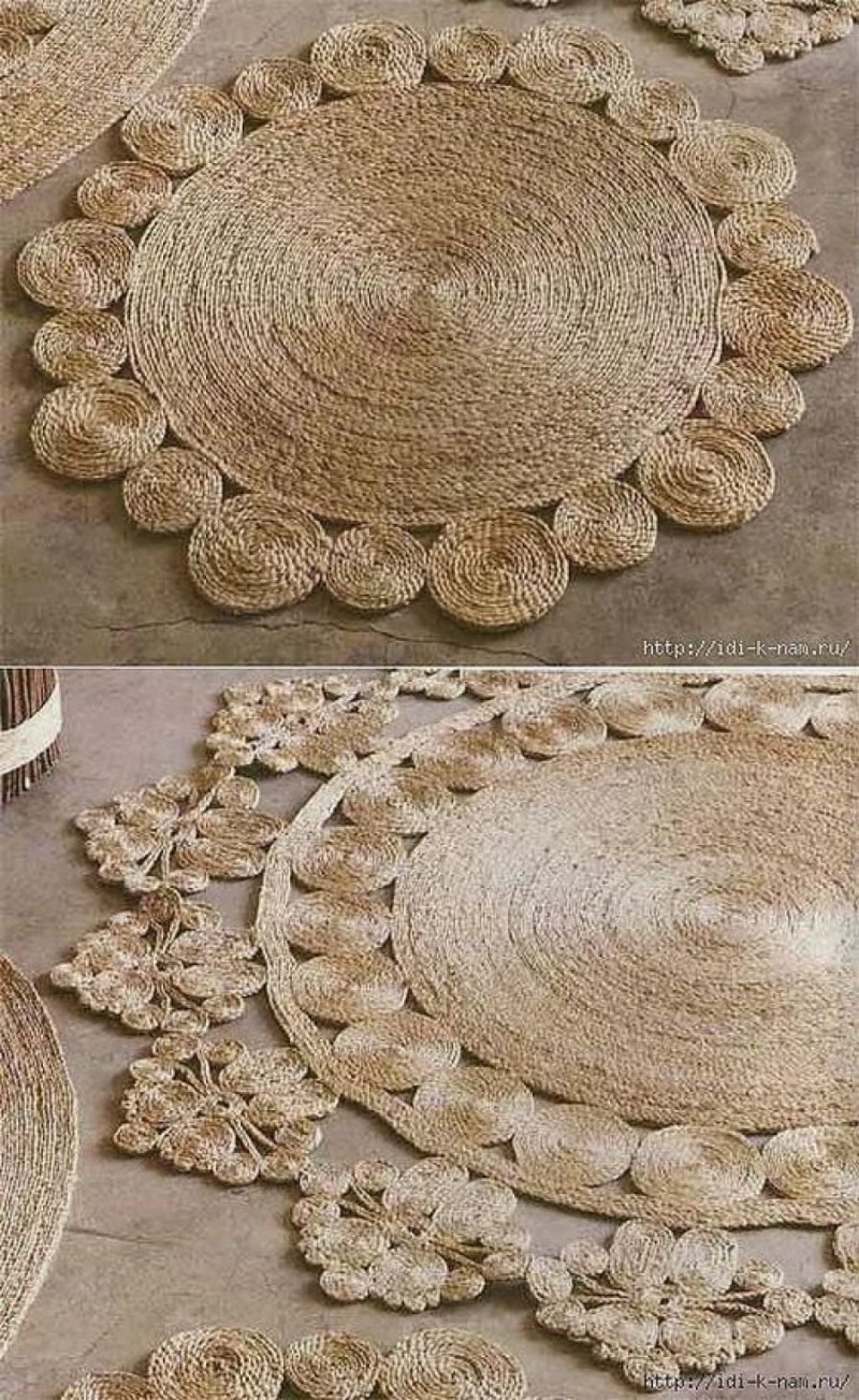 Коврик из джута