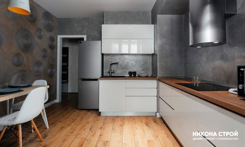 Серая кухня в интерьере