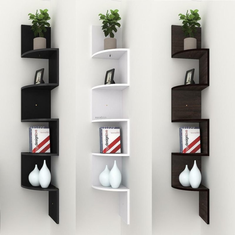 Угловая полка corner wall mount shelf floating