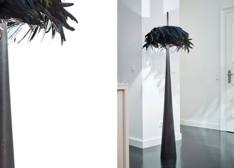Торшер страусиные перья feather lamp a modern