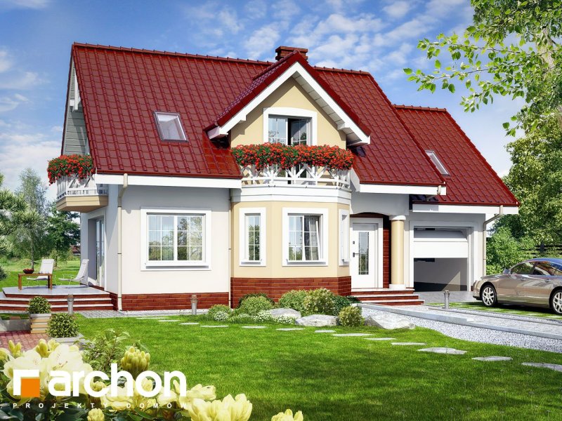 Дом с красной крышей