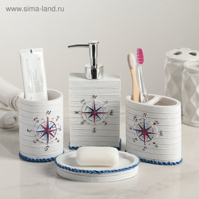 Набор для ванной морской