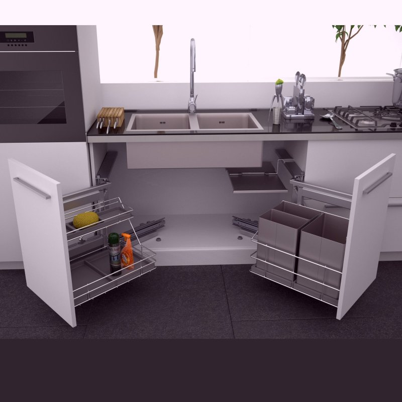 Угловой ящик для кухни