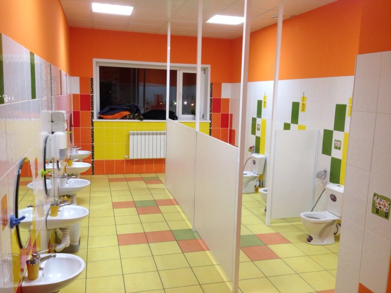 Сантехнические перегородки для детского сада