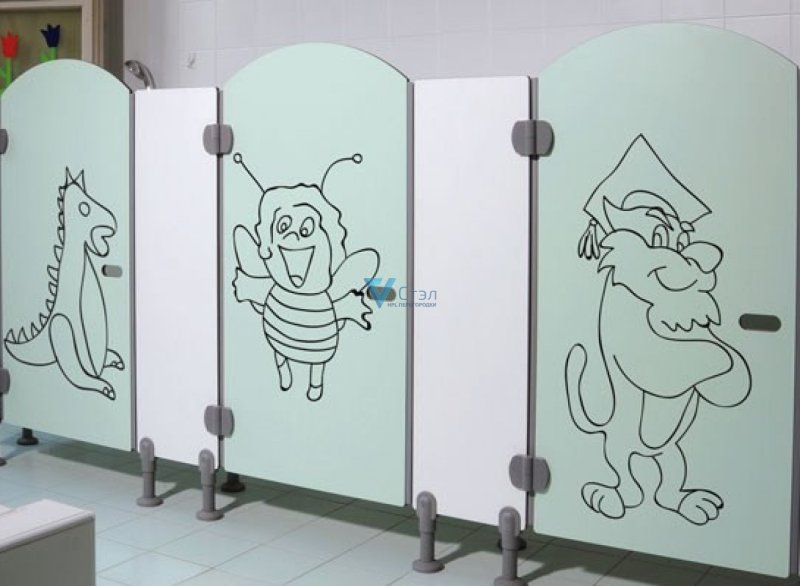 Сантехнические перегородки для детского сада