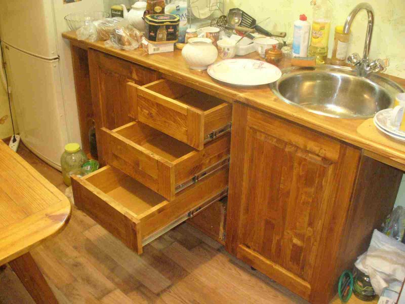 Кухня своими руками из мебельных щитов