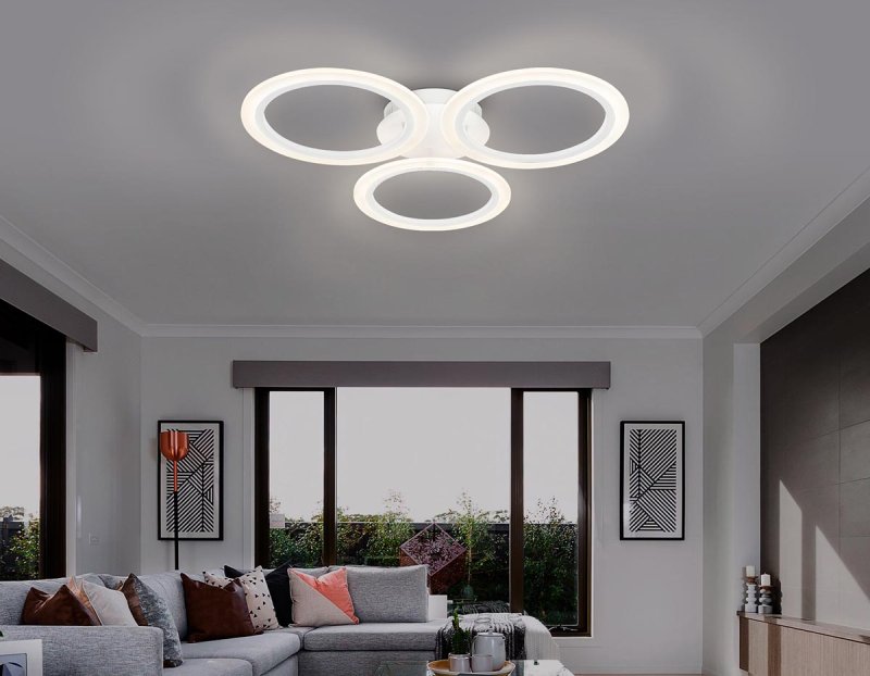 Потолочная светодиодная люстра ambrella light