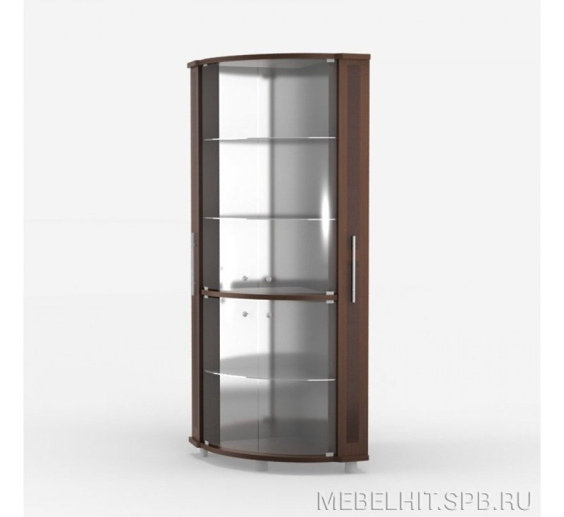 Витрина угловая уфамебель венге