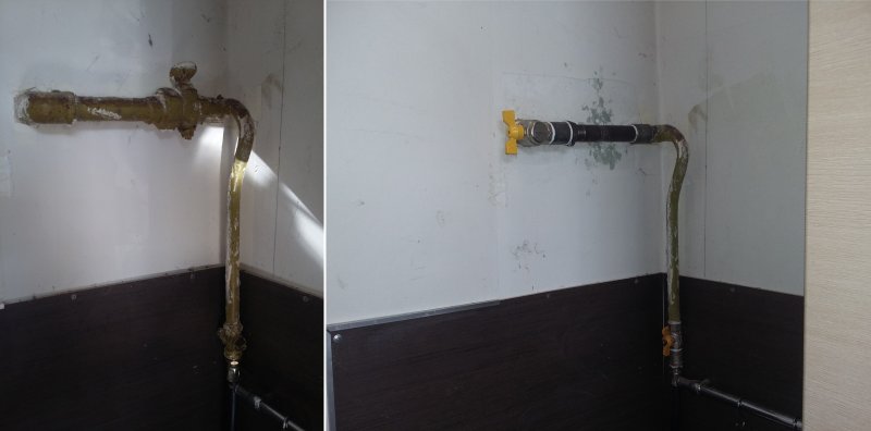 Газовая труба в квартире