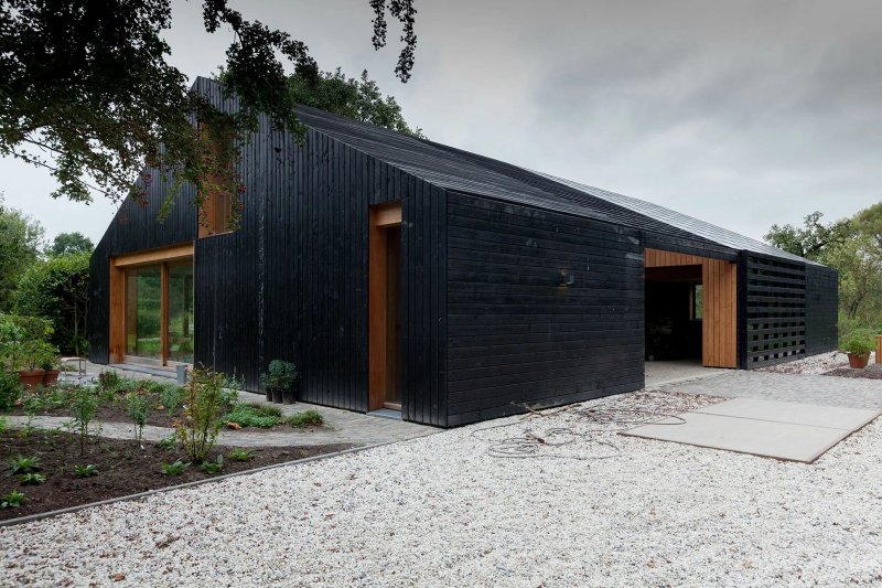 Дом-сарай в голландии barn house eelderwolde