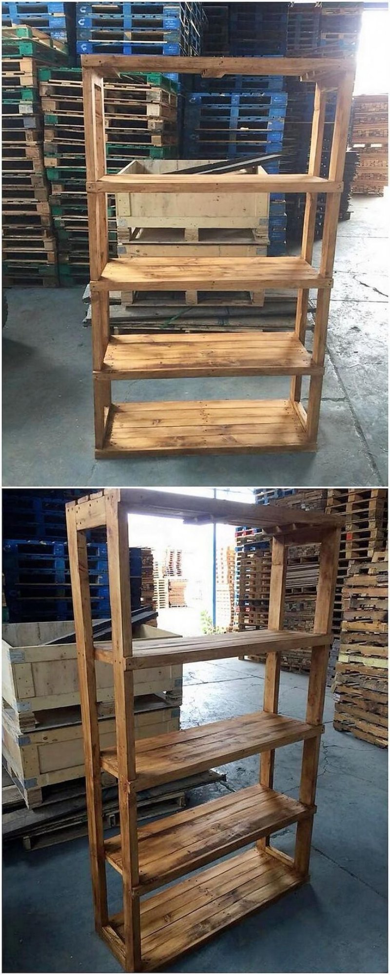 Стеллаж из поддона