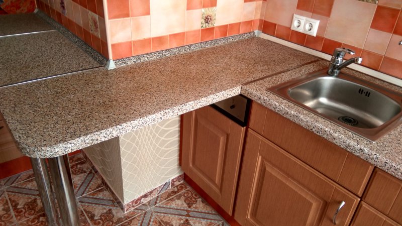 Столешница для кухни из искусственного камня