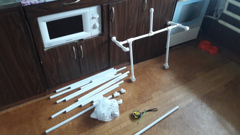 Сушилка для белья из полипропиленовых труб