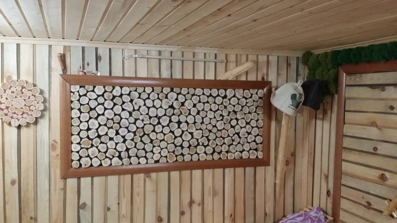 Можжевеловое панно для бани