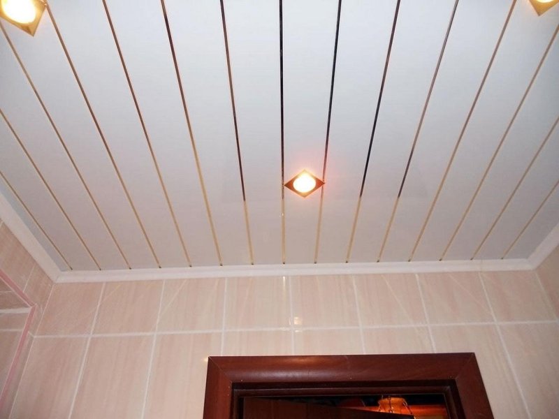 Потолок из панелей пвх