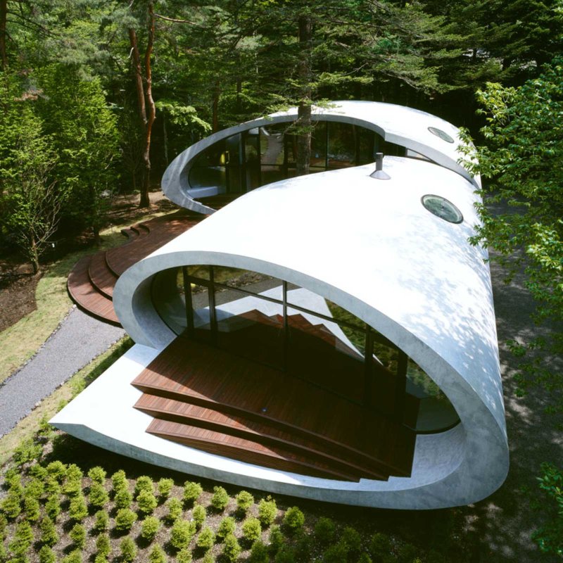 Вилла shell house в поселке каруидзава