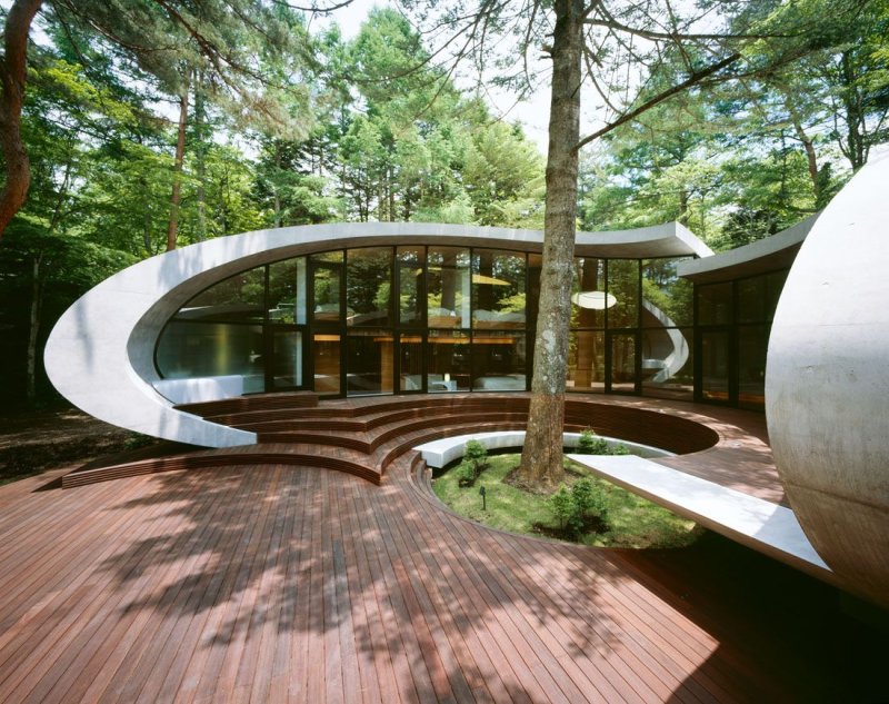 Вилла shell house в поселке каруидзава