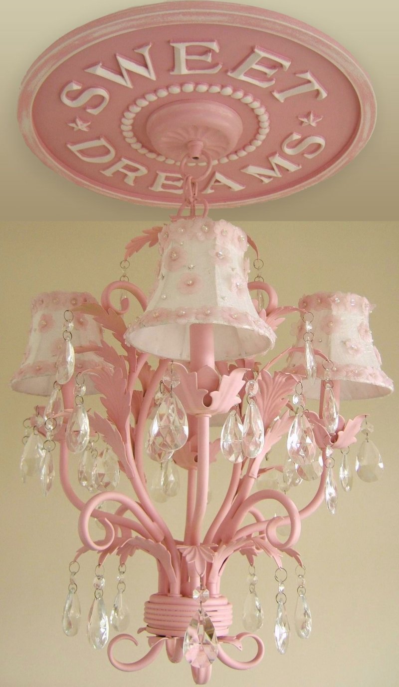 Люстра pink chandeliers shabby chic lighting