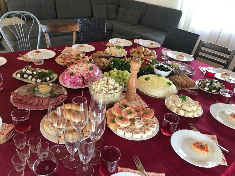Праздничные столы на день рождения