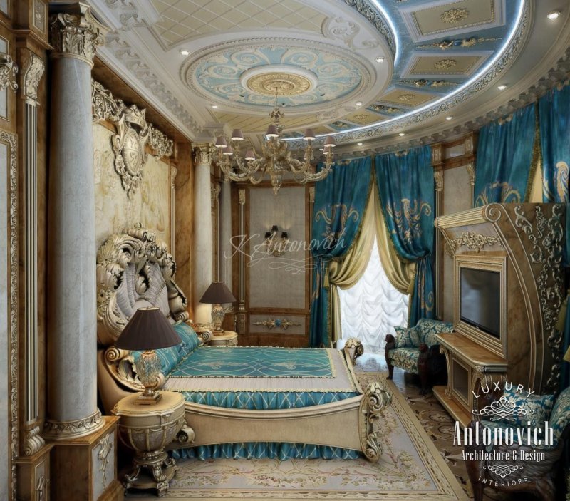 Королевская спальня luxury antonovich design