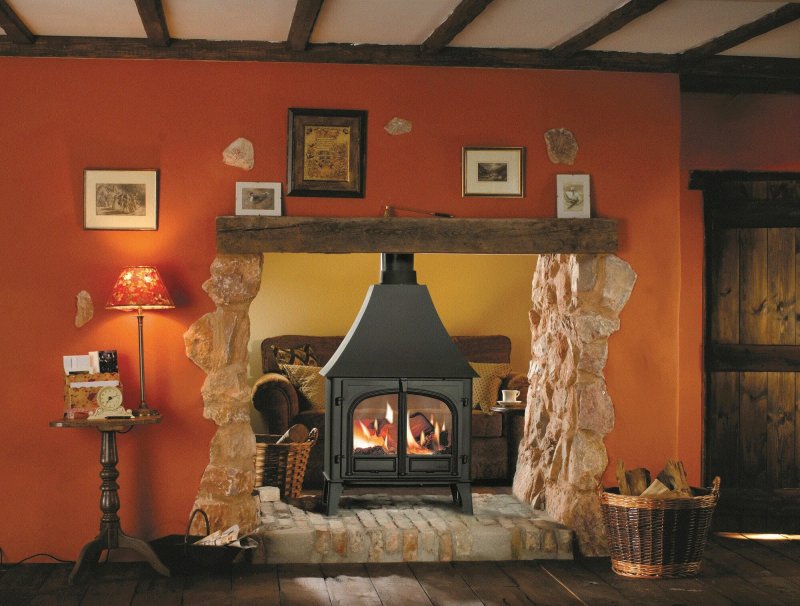 Дровяная печь-камин fireplace hordo