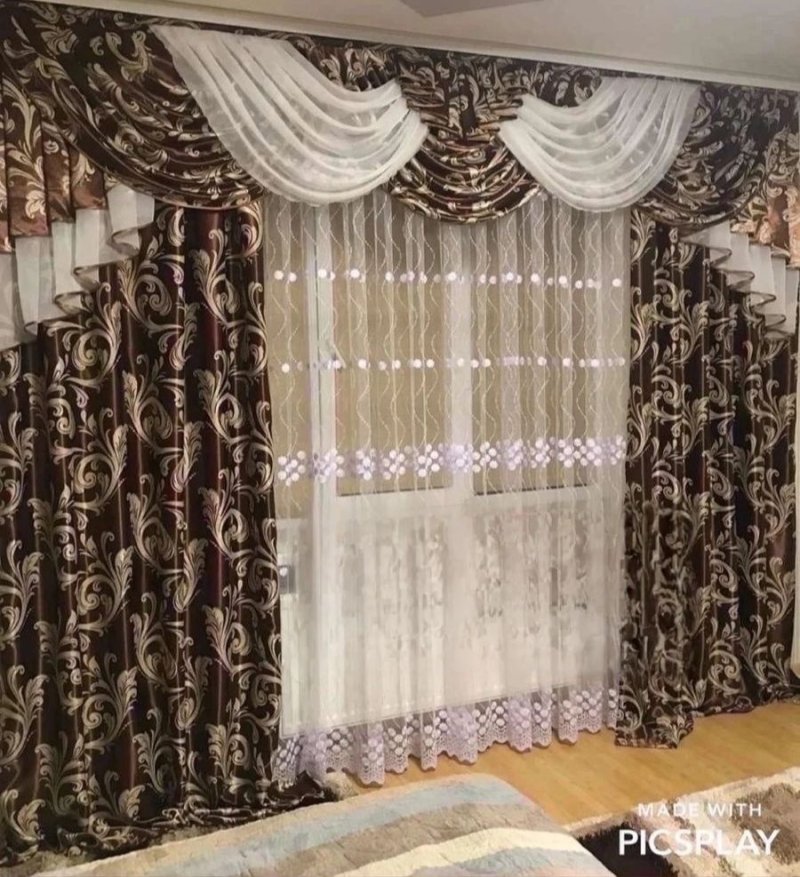 Комплект готовых штор