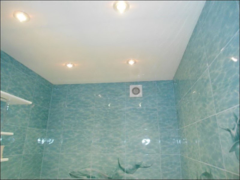 Пластиковые потолки в ванной