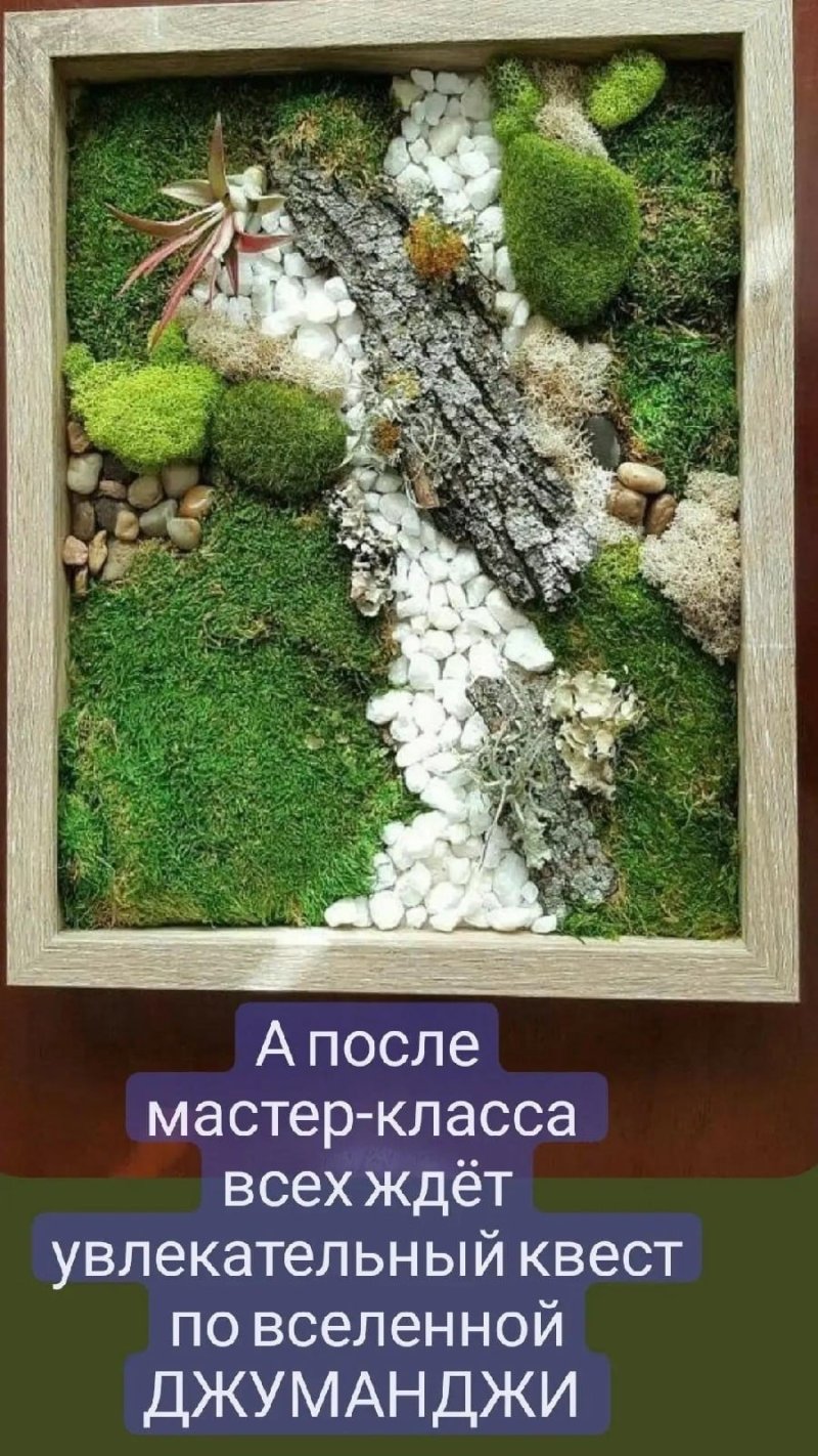 Панно с мхом