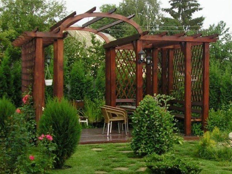 Перголы в ландшафте